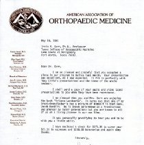 Letter to Irvin Korr from Kent Pomeroy