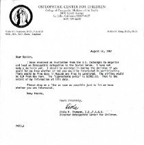 Correspondence between Irvin Korr and Viola Frymann