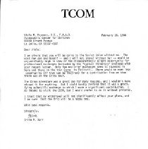 Letter to Viola Frymann from Irvin Korr