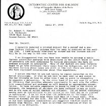 Letter to Robert Everett from Viola Frymann