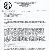 Letter to Irvin Korr from Viola Frymann