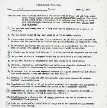 Pharmacology Final Examination