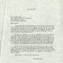 Letter to Murray Garber from Elliott Lee Hix