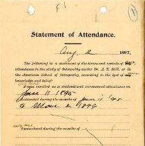 Statement of Attendance for Wesley and Lou O. Ammerman