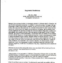 Segmental Facilitation