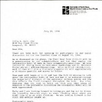 Letter to Irvin Korr from Jerry Dickey