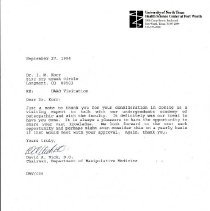 Letter to Irvin Korr from David Vick