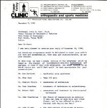 Letter to Irvin Korr from R. C. Sweeting