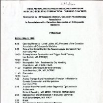 3rd Annual Orthopaedic Medicine Symposium Program