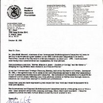 Correspondence between Irvin Korr and Marc White