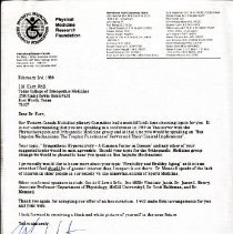 Letter to Irvin Korr from Marc White