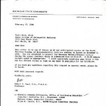 Letter to Irvin Korr from Robert Ward