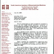 Letter to Irvin Korr from Nicki Miller