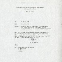 Inter-Office Memo to Elliott Lee Hix from John Stedman Denslow