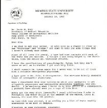 Correspondence between Irvin Korr and S. Howard Bartley