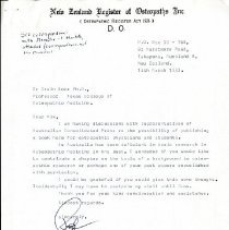 Correspondence between Irvin Korr and Robert Bowden