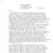 Letter to Irvin Korr from Charles Bowles