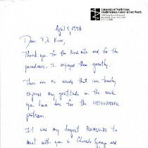 Letter to Irvin Korr from Daniel Cones