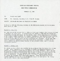 Inter-Office Memo to Faculty and Staff from Linda Sorenson