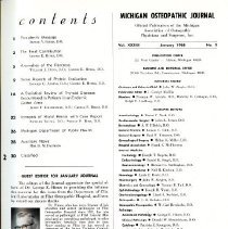 The Michigan Osteopathic Journal, Volume 33
