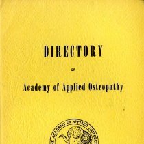 Academy of Applied Osteopathy 1955 Annual Directory