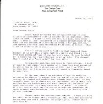 Correspondence between Irvin Korr and John Freymann