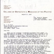 Correspondence between Irvin Korr and Viola Frymann