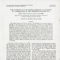 The Blockade of the Pressor Response to Tyramine by Amphetamine in the Rese