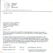 Letter to Irvin Korr from Philip Greenman