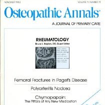 Osteopathic Annals Volume 11, Number 11