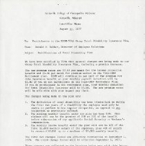 Inter-Office Memo to Participants in TIAA Group Total Disability Insurance