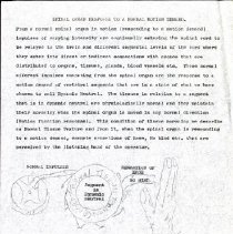 Spinal Organ Response to a Normal Motion Demand