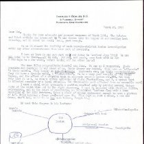 Letter to Irvin Korr from Charles Bowles