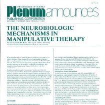 Neurobiologic Mechanisms in Manipulative Therapy