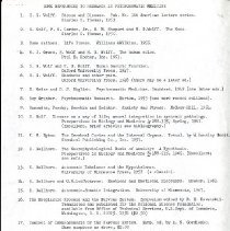 Some References to Research in Psychosomatic Medicine