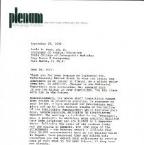 Irvin Korr Correspondence