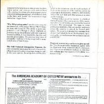 American Academy of Osteopathy Advertisement