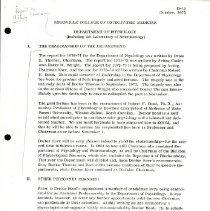 Annual Report of Department of Physiology