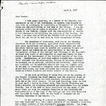 Letter to Morris Thompson from Irvin Korr