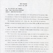 Media Release to All Employees and Student from Public Relations Department