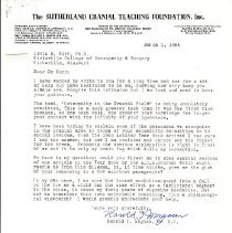 Correspondence between Irvin Korr and Harold Magoun