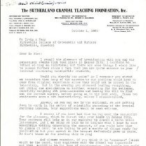 Correspondence between Irvin Korr and Harold Magoun Sr.