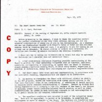 Letter to Board Search Committee from Irvin Korr