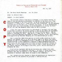 Letter to Board Search Committee from Irvin Korr