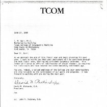 Letter to John Peckham from Irvin Korr