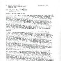 Letter to John Peckham from Irvin Korr