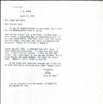 Letter to Drs. Gracy and Lacko from Irvin Korr