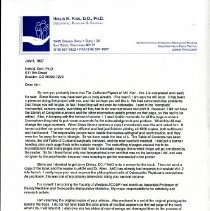 Correspondence of Hollis King