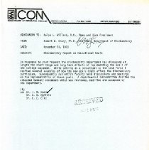 Departmental Response to Report from the Task Force on Educational Goals