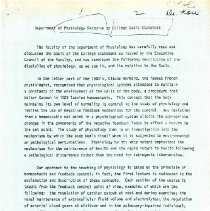 Departmental Response to Report from the Task Force on Educational Goals